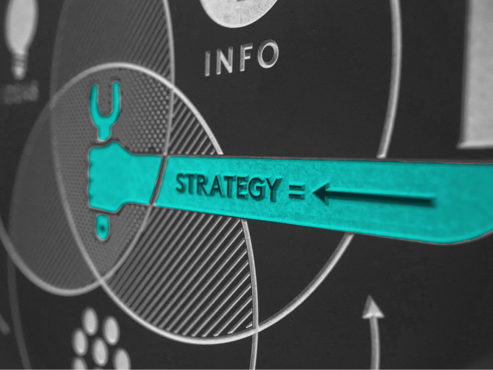 wall decal depicting strategy as a tool