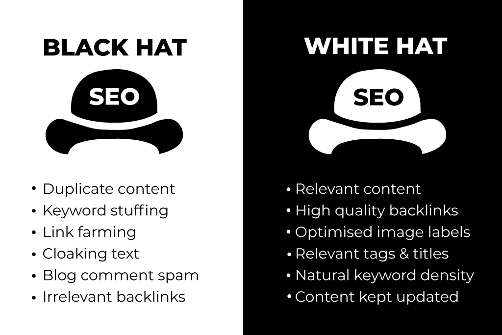 black hat vs. white hat seo